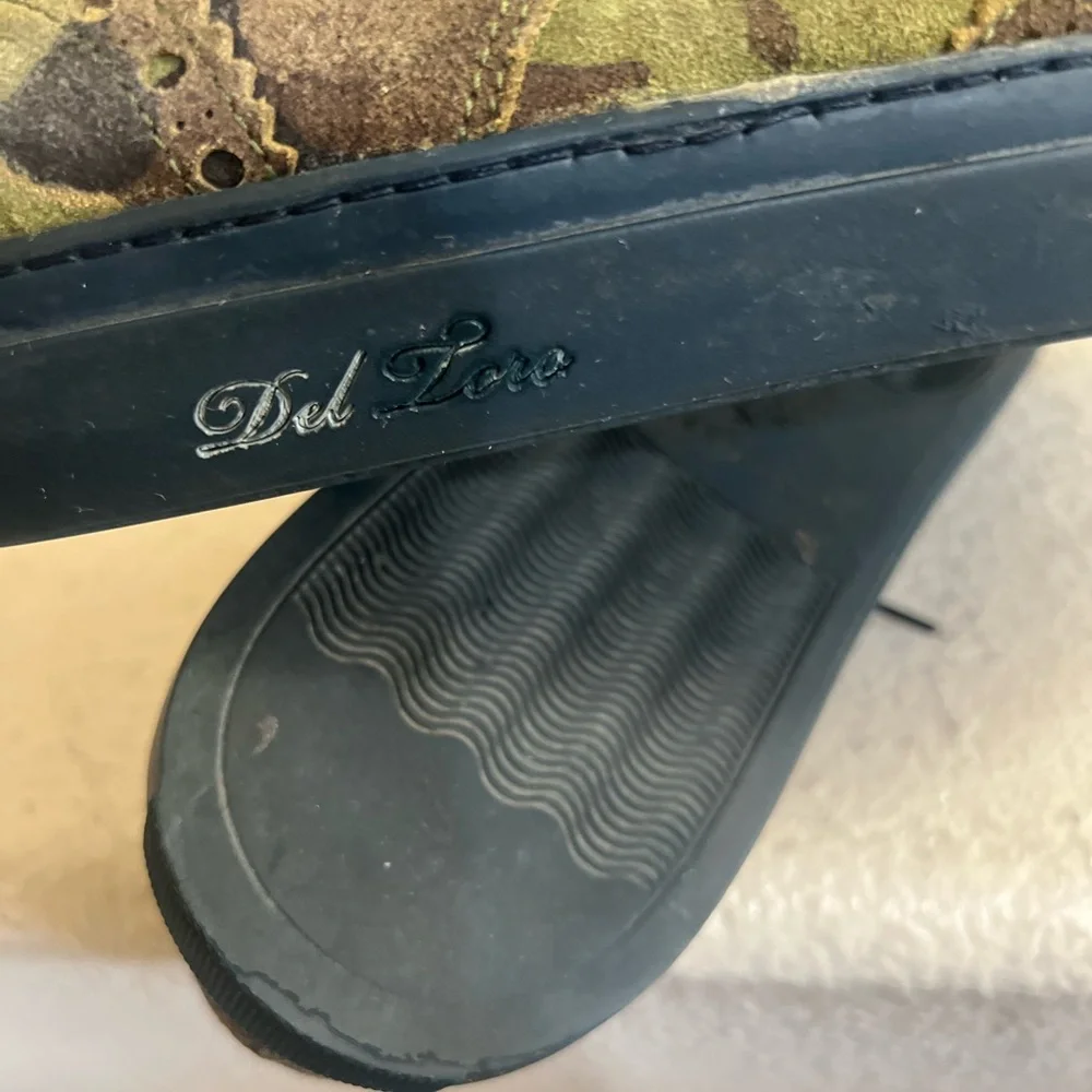 Del Toro Camo wingtip Handmade Oxford shoe Loafers work casual Men’s size‎ 9